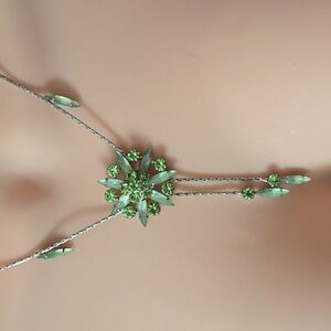 #6 Green crystal necklace